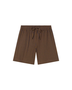 Men's Henry Bermuda Shorts Brown Striped