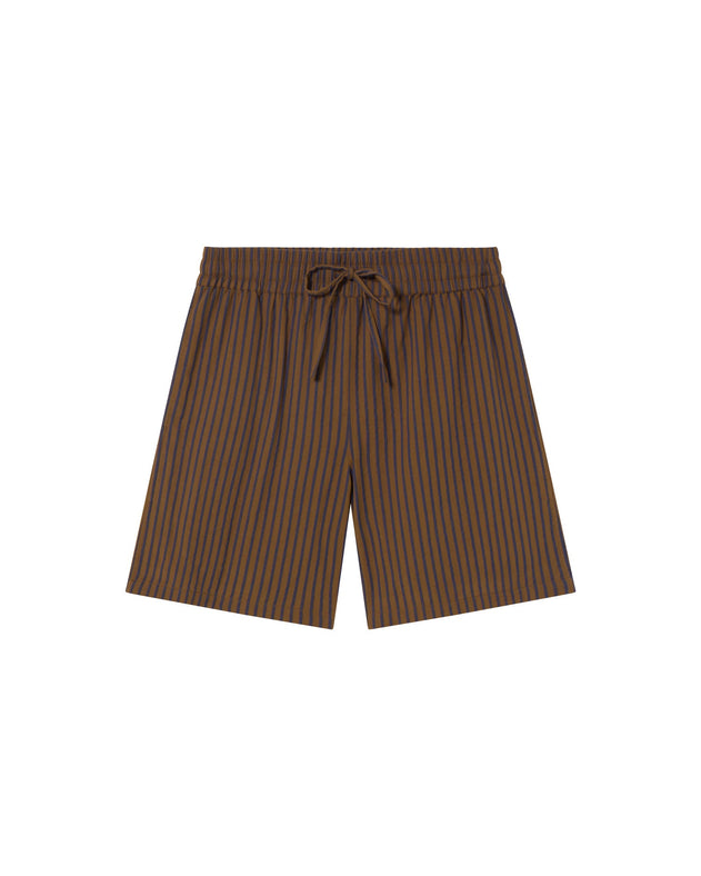 Men's Henry Bermuda Shorts Brown Striped