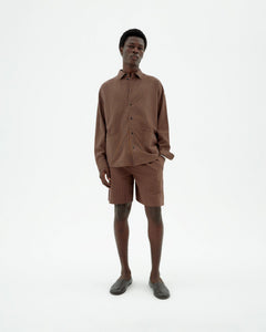Men's Henry Bermuda Shorts Brown Striped