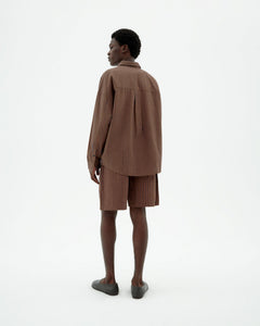 Men's Henry Bermuda Shorts Brown Striped