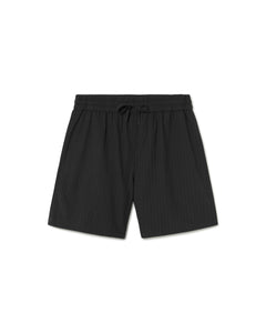 Henry Bermuda Shorts Seersucker Black