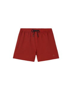 Men's Limpopo Seersucker Swim Shorts Orange Red