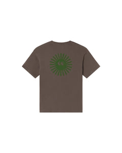 Men's Sun Aaron T-Shirt Green Back Face Grey