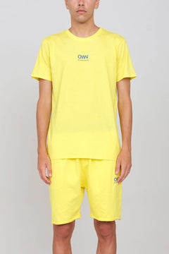 Logo Crewneck T-Shirt Yellow