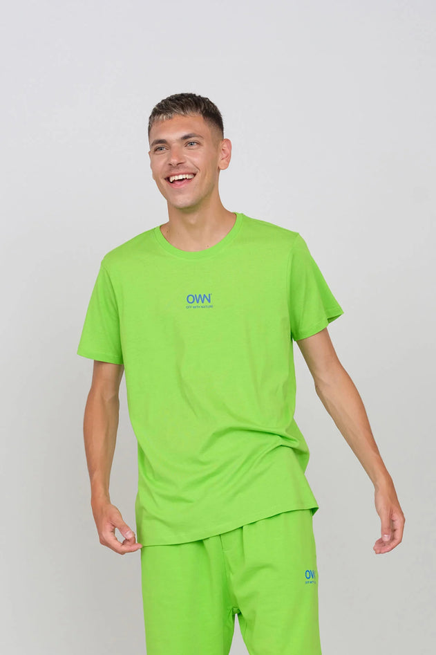 Men's Crewneck T-Shirt Green Apple