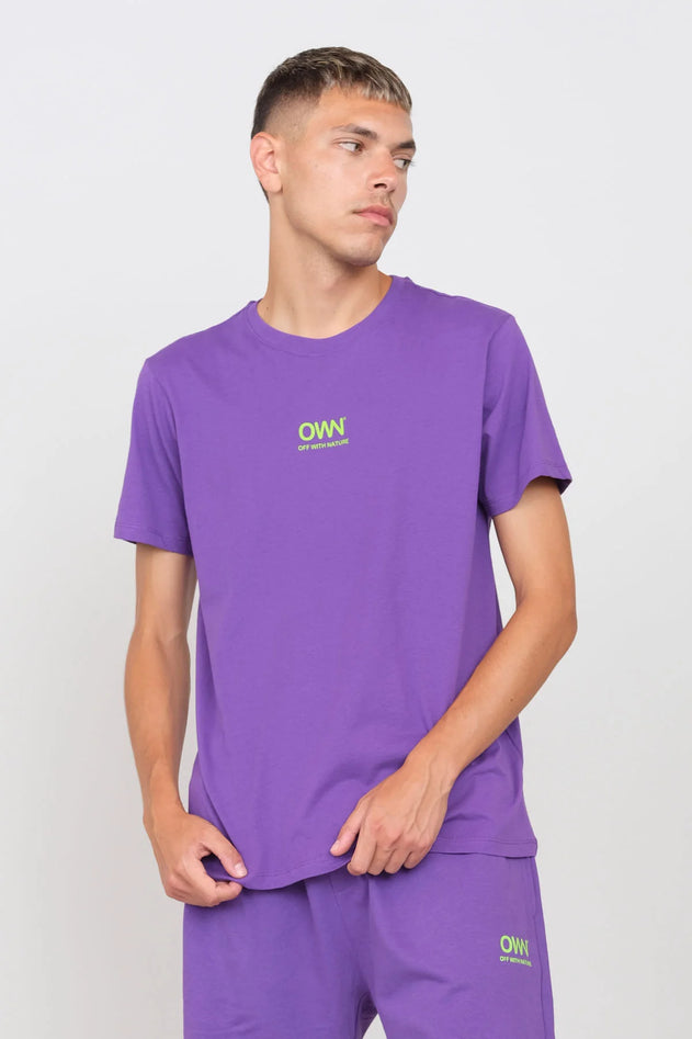 Logo Crewneck T-Shirt Violet