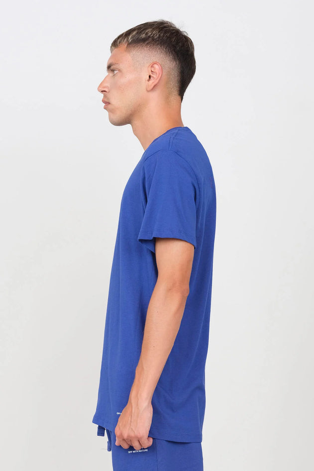 Stretch Jersey V-Neck T-Shirt Royal Blue