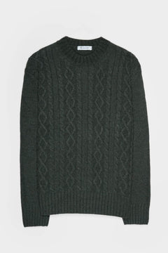 Amos Unisex Wool Sweater Green