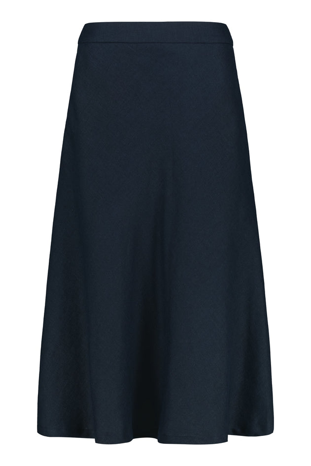 Myrskyluoto Linen Skirt Blue