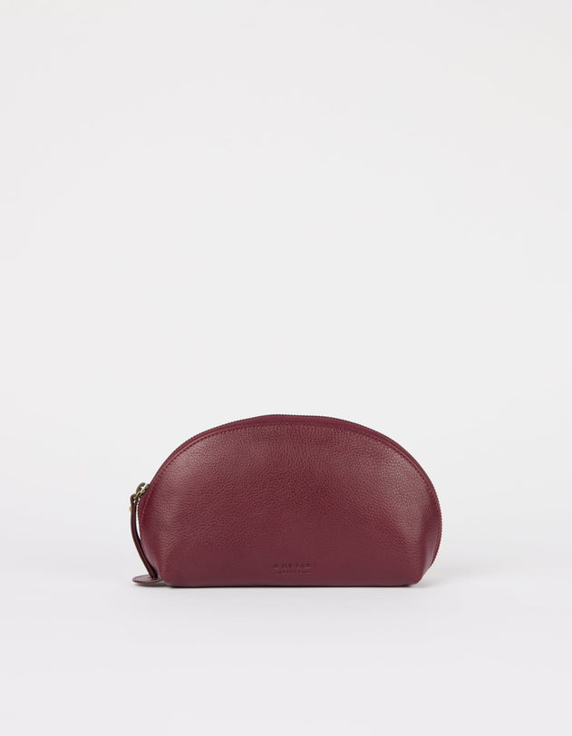 Make up Case Medium Soft Grain Dark Cherry