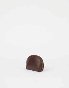 Make up Case Small Soft Grain Chocolate Brown