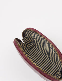 Make up Case Small Soft Grain Dark Cherry