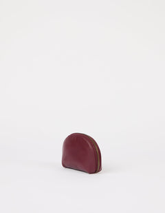 Make up Case Small Soft Grain Dark Cherry