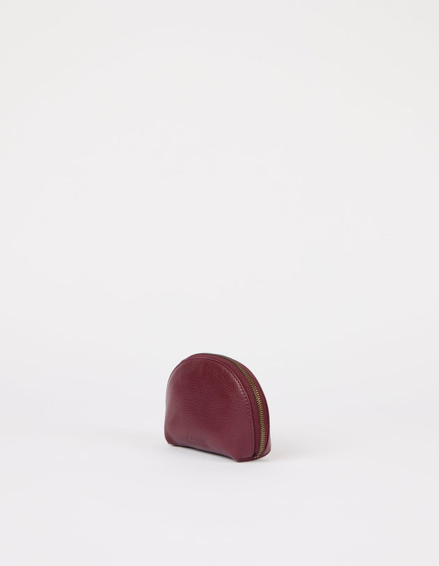 Make up Case Small Soft Grain Dark Cherry
