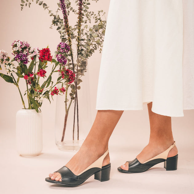 Mara Sandal Heels Black