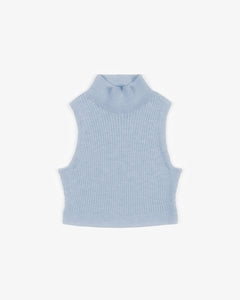 Merino Knit Singlet Dusty Blue