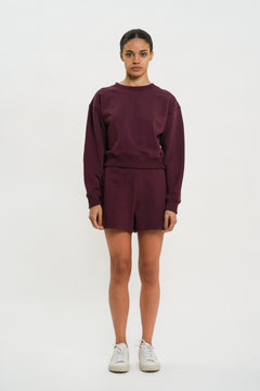 Maylee Sweatshirt Wine Red - IVALO.COM