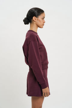 Maylee Sweatshirt Wine Red