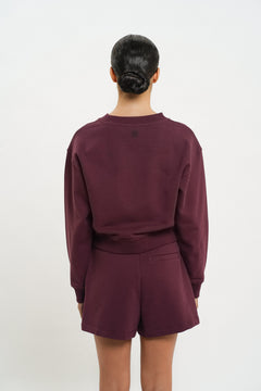 Maylee Sweatshirt Wine Red