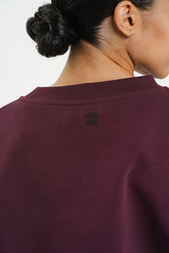 Maylee Sweatshirt Wine Red