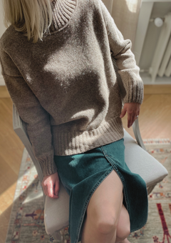 Minna Funnel Neck Sweater Beige