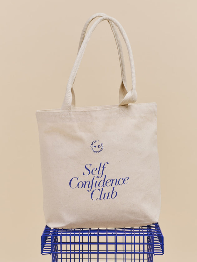 Cartel x Monday Self-Confidence Club Maxi Tote Bag White