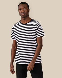Muisto T-Shirt Black/White Stripe - IVALO.COM