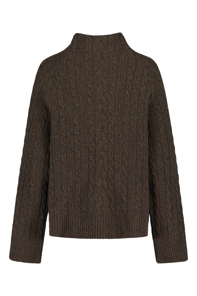 Myrskyluoto Sweater Bark Brown