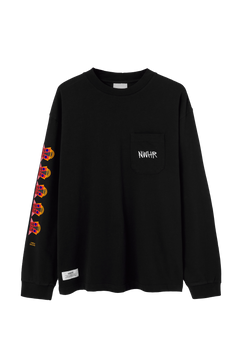 Black Mask Long Sleeve T-Shirt Black