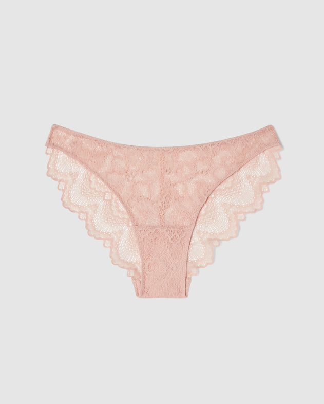 Lace Bikini Briefs Nude