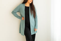 Melli EcoDesign Merino Wool Cardigan Menthol Blue