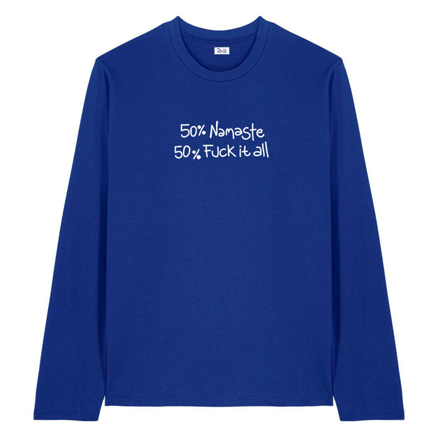 Namaste Long Sleeve T-Shirt Blue