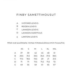 Finby Velvet Trousers Venevaja