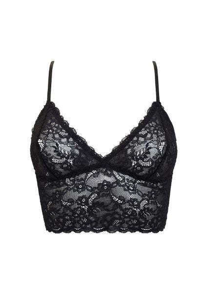 New Moon Longline Bralette Black