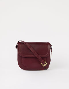 Nina Bag Classic Leather Dark Cherry