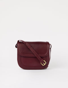 Nina Bag Classic Leather Dark Cherry