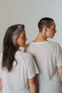 Relaxed Fit Tech T-Shirt Off White