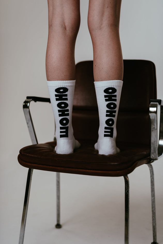 Logo Tennis Socks White