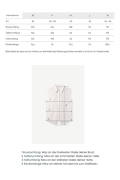 Blouse With A Back Slit White Stripes