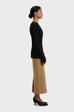 Lala Skirt Camel Brown - IVALO.COM