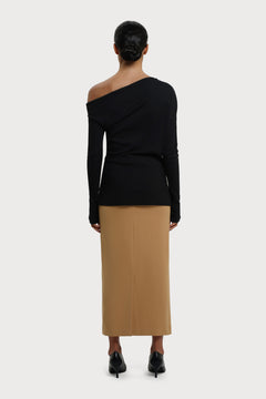 Lala Skirt Camel Brown - IVALO.COM