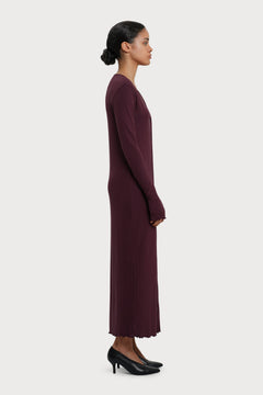 Odette Dress Wine Red