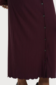 Odette Dress Wine Red