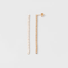 Fejn Long Sparkle Chain Stud