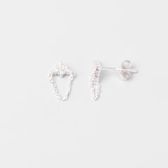 Fejn Sparkle & Chain Stud Earrings