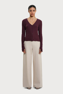 Leia Wide Pants Greige