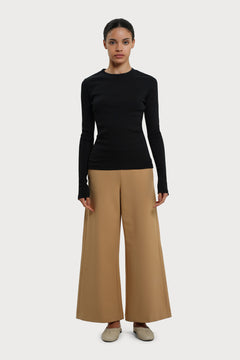 Lottie Wide Pants Camel Brown