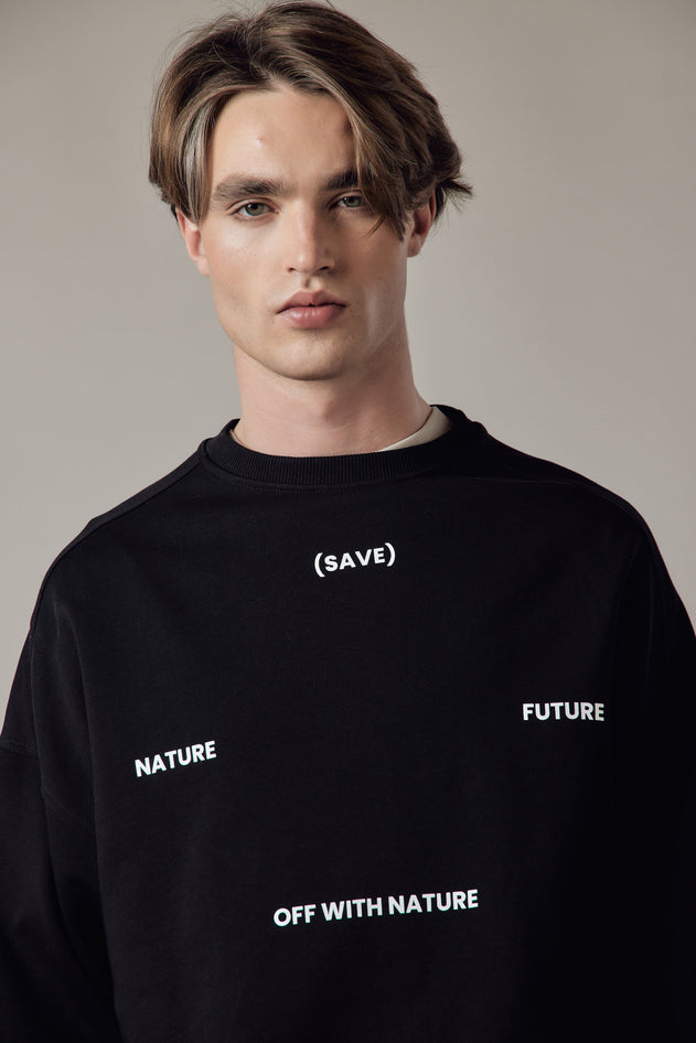 Men's Loose Fit Crewneck Sweatshirt
