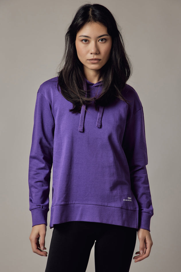 Women's Hoodie With Side Slits