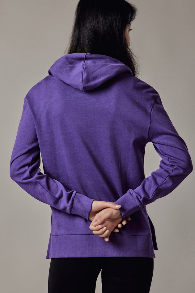 Women's Hoodie With Side Slits